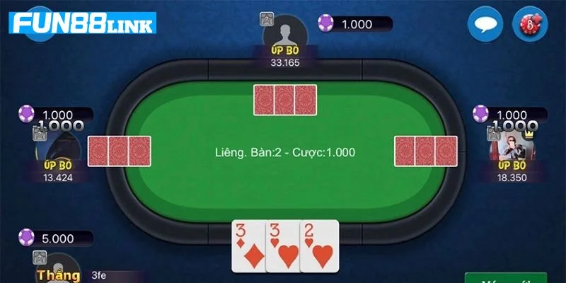 Nguyên tắc tính điểm cược trong cách chơi bài liêng tại Fun88