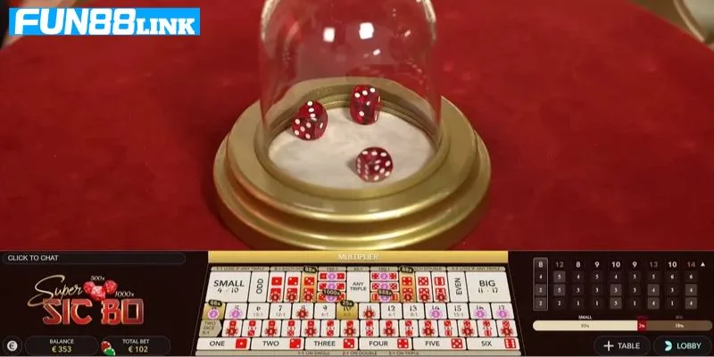 Cách chơi Sicbo là một trong những trò chơi đánh bạc hấp dẫn bậc nhất tại Fun88.