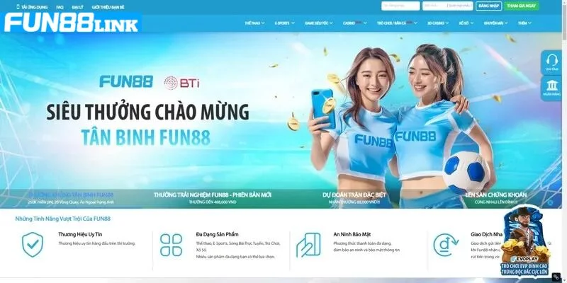 Fun88 là thương hiệu có lịch sử phát triển rõ ràng, minh bạch và tiềm lực.