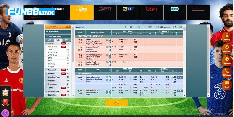 Kèo nhà cái Fun88 là sân chơi vô cùng sôi động và xanh chín
