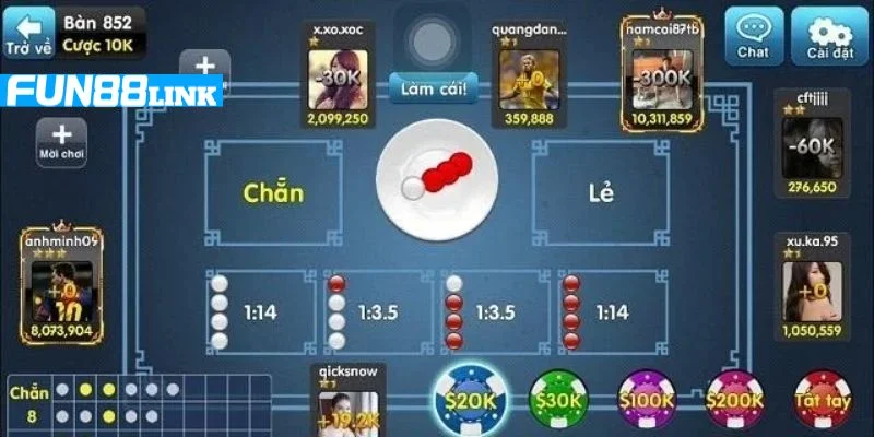 Tool hack xóc đĩa Fun88 giúp người chơi đưa ra quyết định cược tốt hơn.